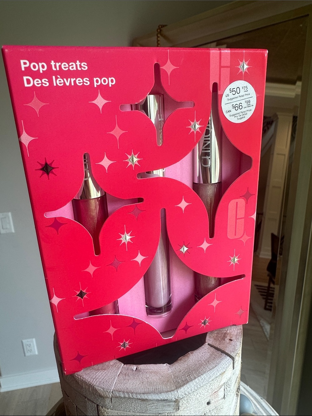 Clinique Pop Treats Lip Gloss Set - Red & Pink